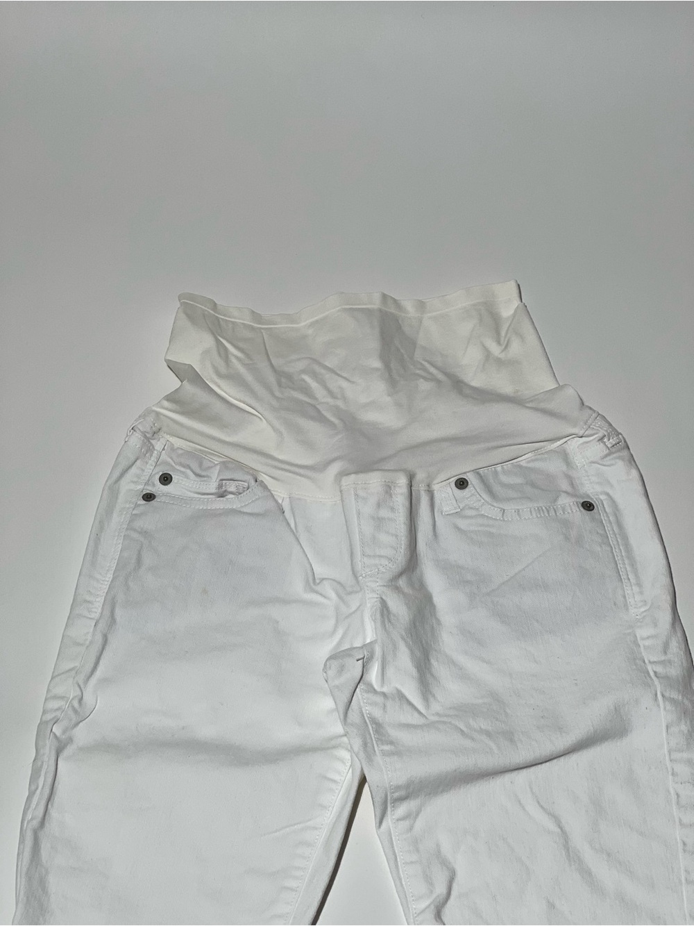 Gap 1969 Maternity White Jeans Size 26 - Picture 2 of 7